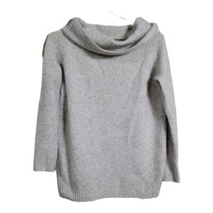 Wilfred Free Aritzia Funnel Neck Sweater XS Wool Yak Blend Light Gray